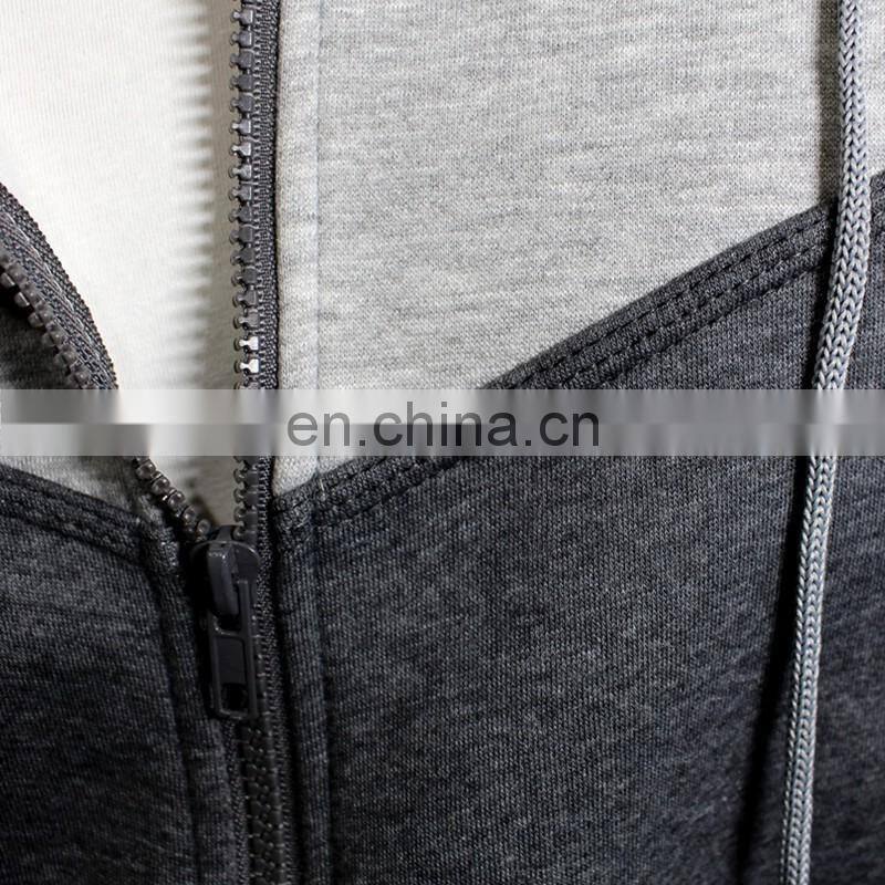 mens graphite grey zipper colour block fitness wear