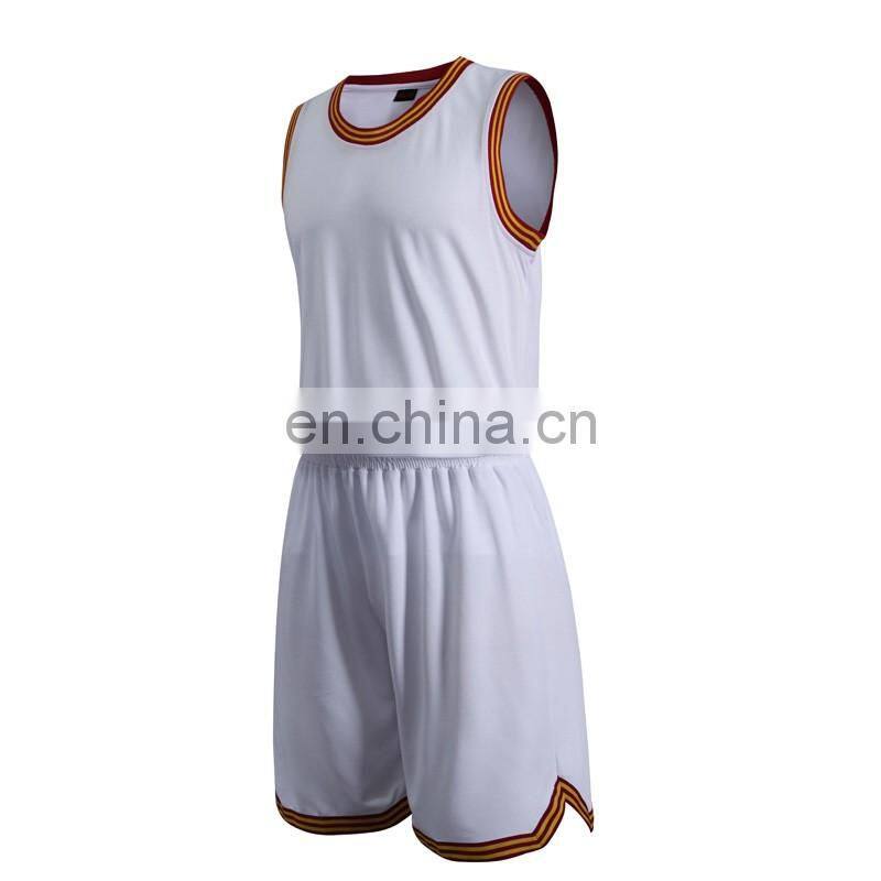 Wholesale blank basketball uniform college jersey design