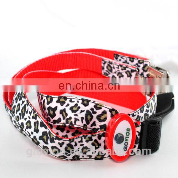 New arrival hot sell Leopard LED Glow night showSuspender