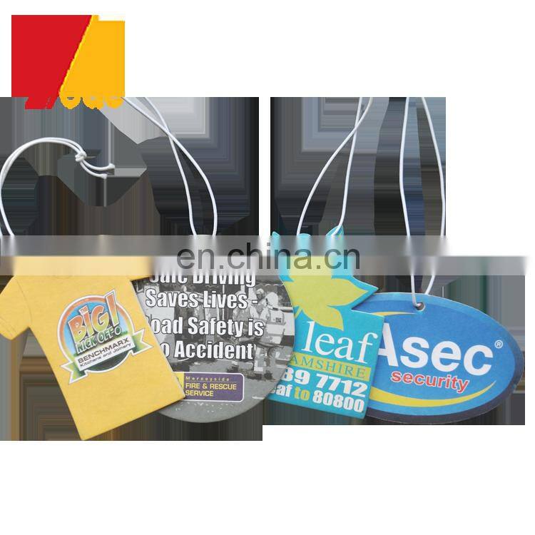 Cheap custom design and logo paper air car freshener have many scents/perfumes