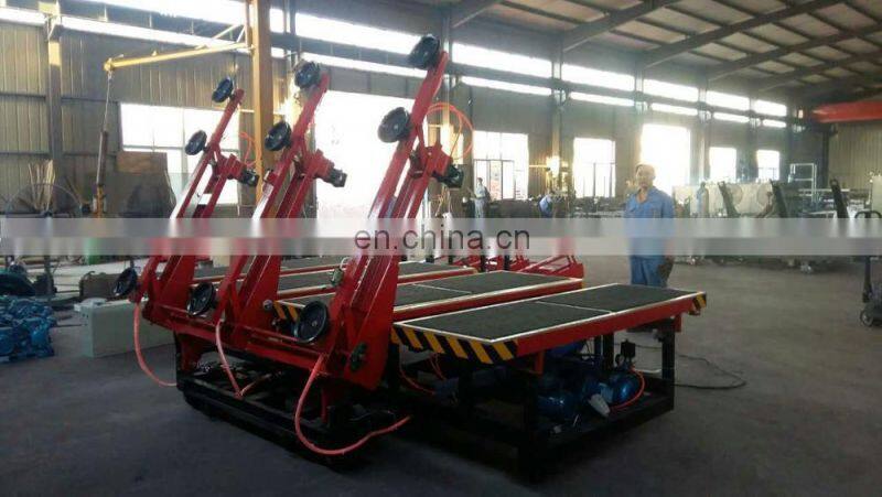 Manual glass cutting and breaking table with air float and tilting table