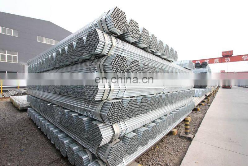 Hot dipped Galvanized steel pipe Z200g, caliber 48.3x3 mm scaffolding pipes actual weight delivery