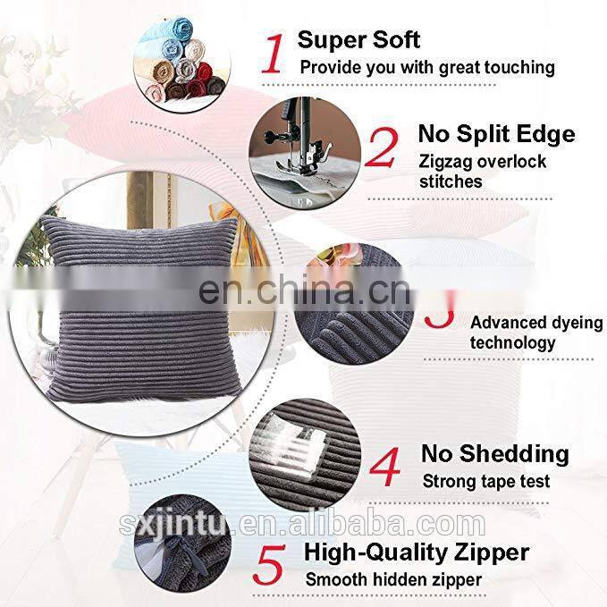 Corn Velvet Square Throw Pillow corduroy Cushion Cover for home decorative