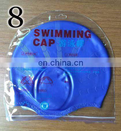 Adult solid color men women 11colors waterproof silicone swimming cap