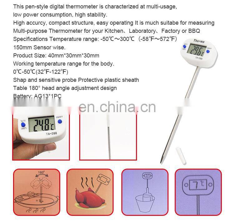 Digital Lcd Cooking Kitchen Meat Food Bbq Thermometer