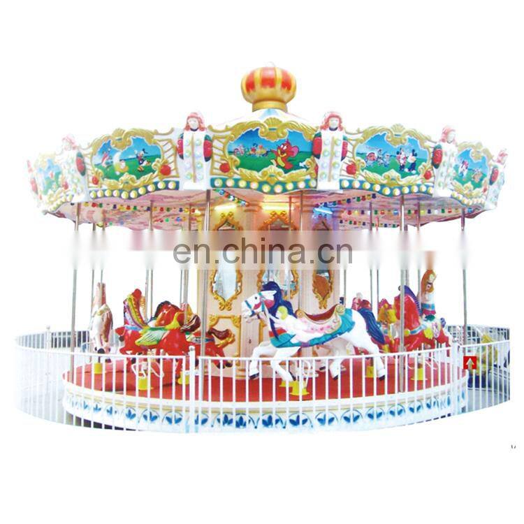 Fairground merry go round amusement park carousel