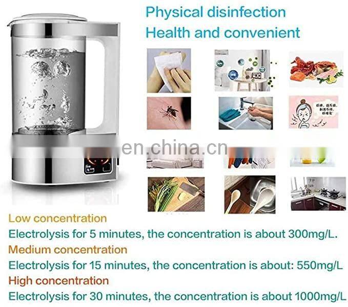 Platinum Plate Electrode Hydrogen Rich Water Ionizer Pitcher