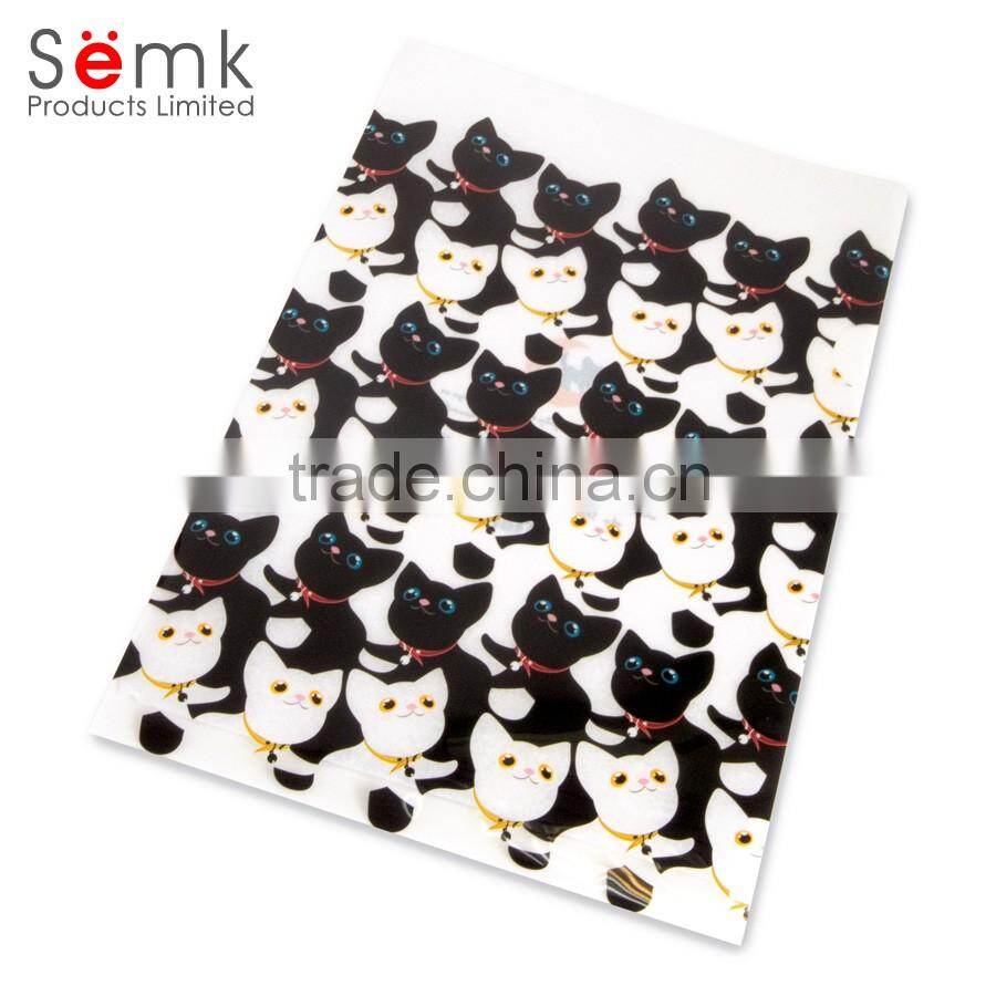 2016 China custom l shape clear plastic envelope folder for office & school