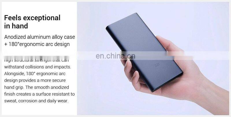 Xiaomi Original Mi Power Bank 3 18W 10000mAh Quick Charge Dual-USB Aluminium Powerbank Fast Charger Portable External Battery
