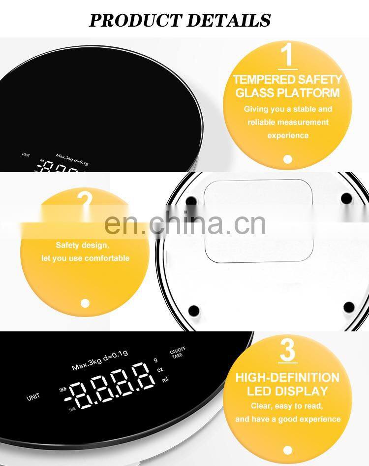 OEM Acceptable 5Kg Food Scale Digital Kitchen Scale Lb And Ml Cooking Scale