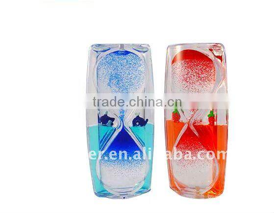 Small Hourglass Sand Timer, Acrylic Liquid Gel Timer Hourglass