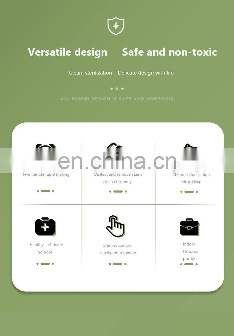 2020 Household Portable Disinfector Liquid Spray Portable Disinfection Water Maker