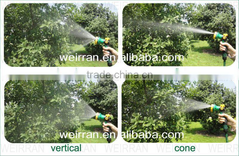 (74150) 8 water patterns flexible garden rotary 360 degree spray cleaning nozzle