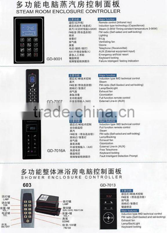 Multifunction Sliding Door Acrylic Massage Sauna Steam Room