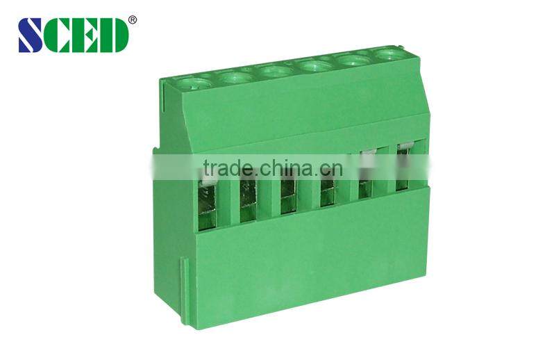 10A 2-24 poles brass screw terminal blocks plastic electrical screw terminal blocks