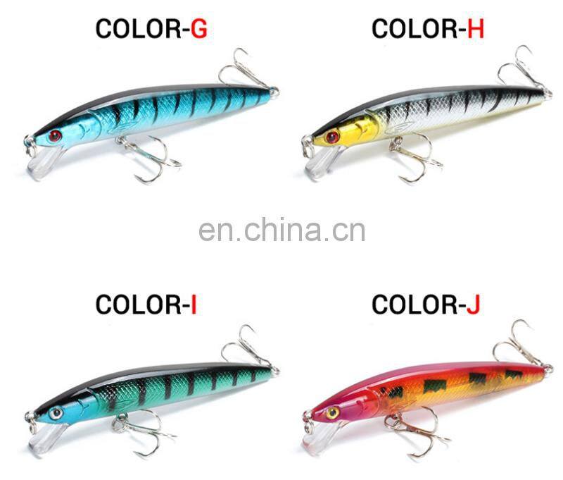 10 Colorful 95mm 7.1g Hard Bait Minnow Fishing Lures Tackle 3D Fish Eyes Cheapest Fishing Lure
