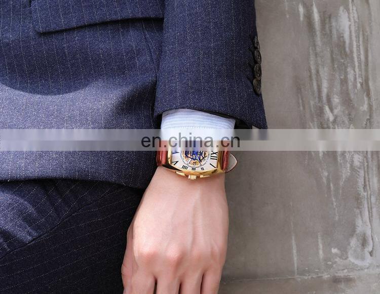 MG.ORKINA MG091 Fashion Watches For Mans Analog Automatic Mechanical 2019 Latest Leather Strap Men Watch Clock