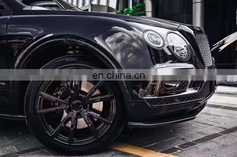 Runde Car Modification Limited Edition Body Kits For Bentley Bentayga W12 Carbon Fiber Front Rear Bumper Lip Side Skirt