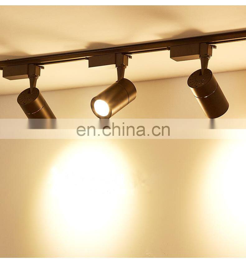 30W COB Track light High quality aluminum track shoot the light Clothing exhibition hall furniture stores track light