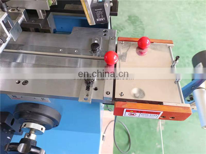 US3000 multifunction Automatic hot cold knife textile grosgrain ribbon garment apparel label cut and fold machine equipment