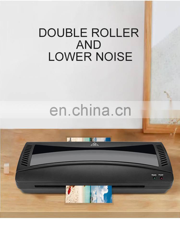 China hot sell Laminating Supplies Thermal machine Professional 2 Roller Thermal Laminator