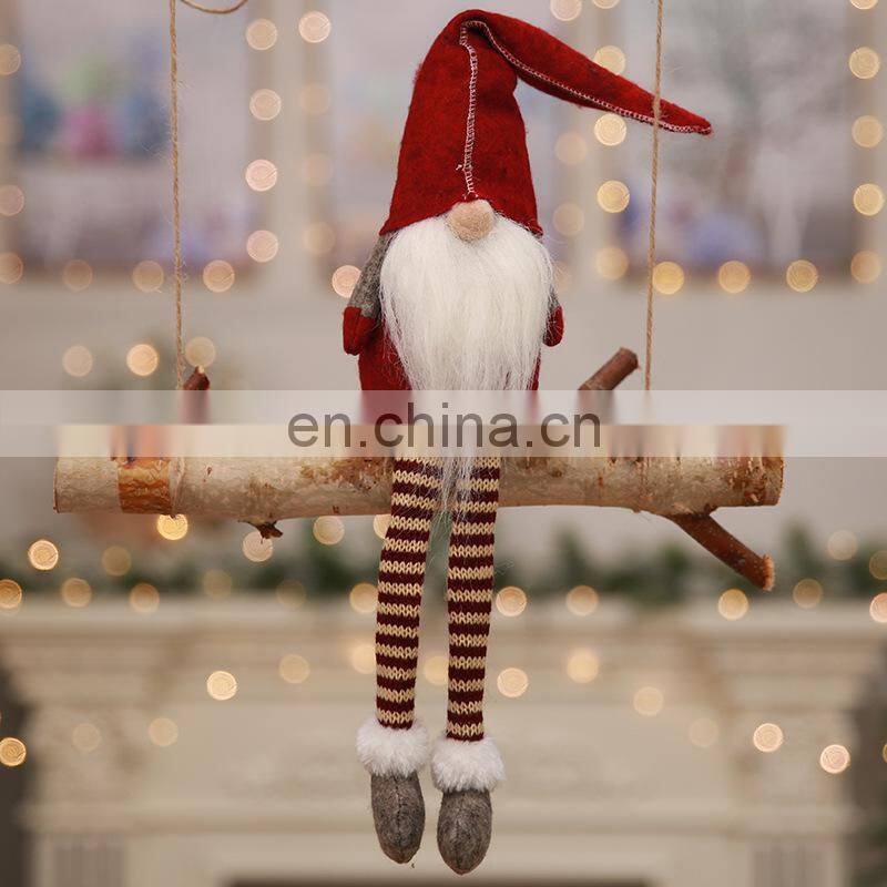 2022 Christmas Long-legged Doll Toys 20 Inches Handmade Christmas Gnome Swedish Figurines Xmas Decoration Dolls