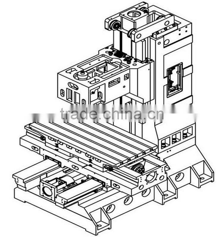 2016 Latest design VMC1060 4 axis large vertical machining center