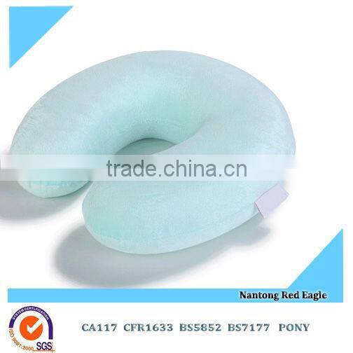 OEM short floss cover memory foam adult travel pillow