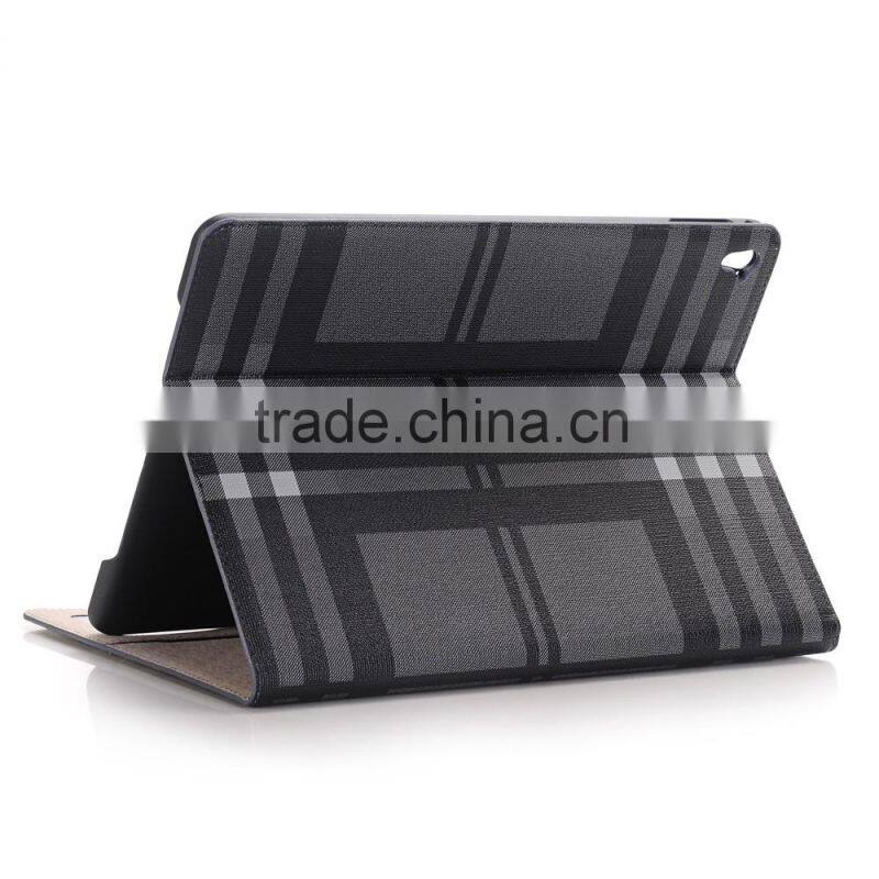 Book Style Design grid Leather Tablet Case with Pu Card Slot Case For iPad Pro9.7