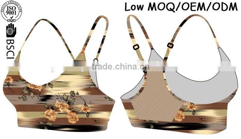 2016 Professional Wholesale Sport bra Fitness Yoga Bra High Quality