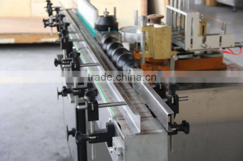 labeling machine with double head for Vodka / brandy / whisky bottles