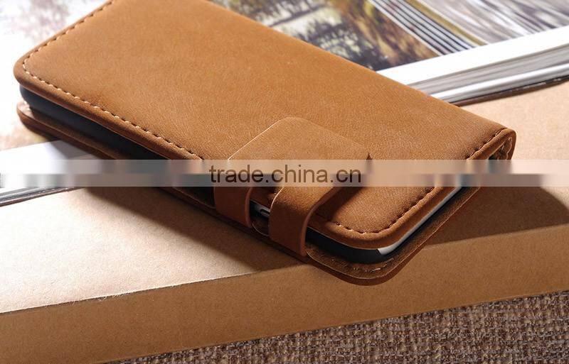 Universal smart phone 5.5 flip wallet leather case mobile phone case card holder wallet for Samsung Galaxy
