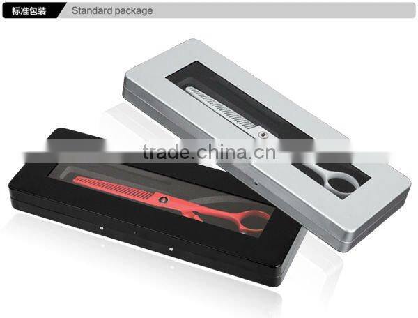 White Teflon Coating Convex-edge Stainless Steel Barber scissors R8RT White Reverse blade hair thinning scissor