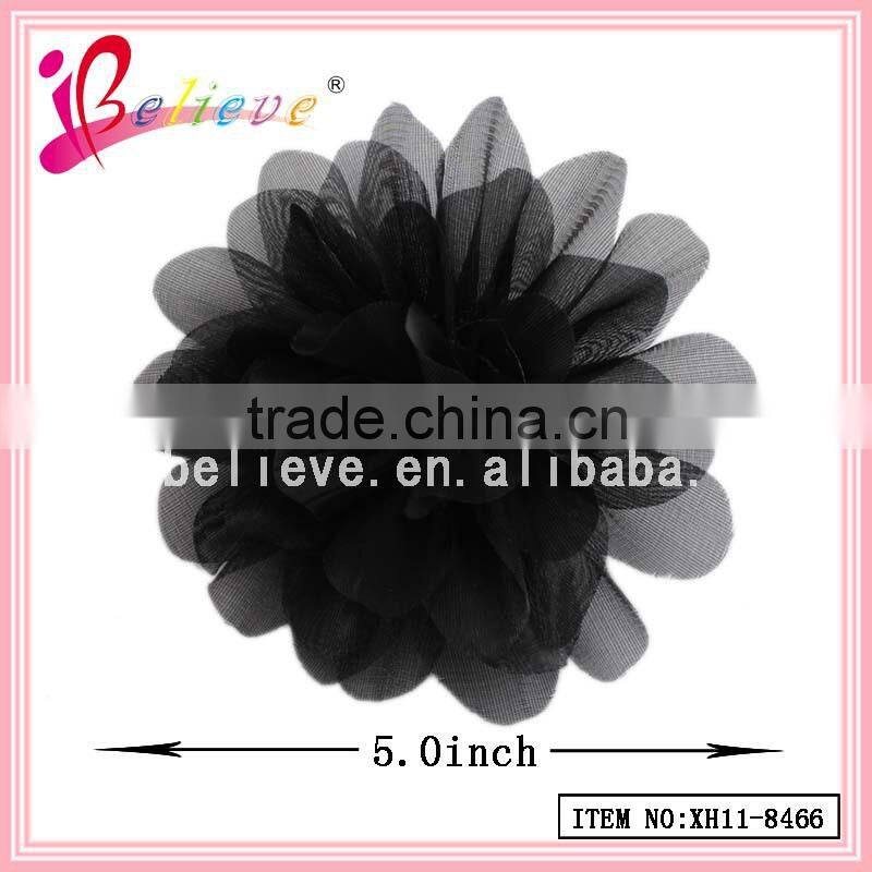 Free sample available women organza flower hair clips on alibaba hot sale (XH11-8466)