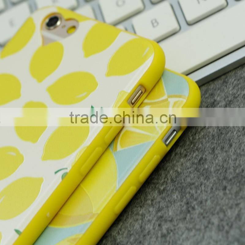 Wholesale Summer Lemon TPU Mobile Phone Case for iPhone 6
