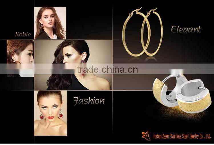 ZS20326 cheap cute stud earrings stainless steel flutter lovely elf earrings