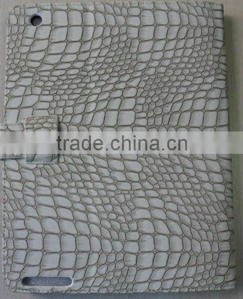 Cubes pictures design and PU material for ipad2 case cover