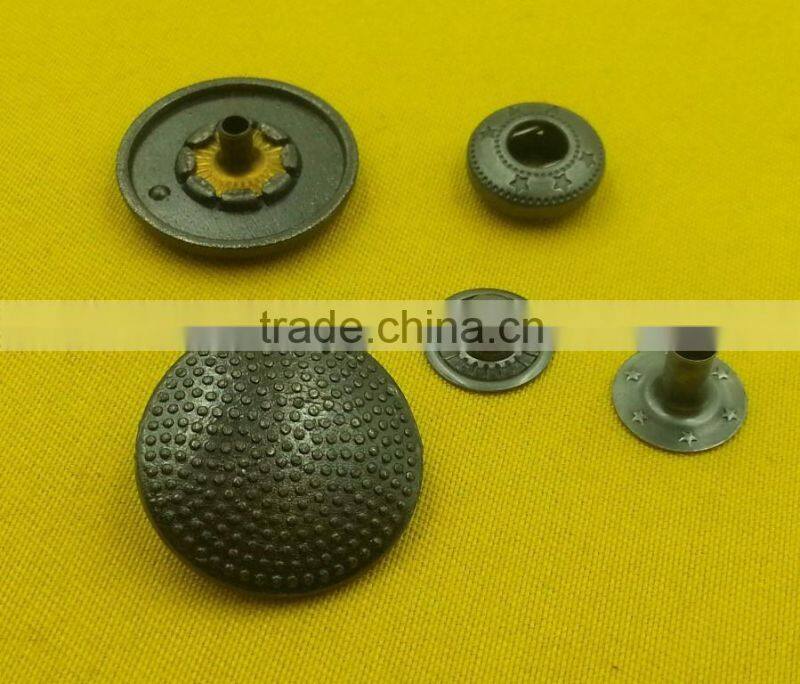 Zinc alloy metal cap snap fastener button for jacket -- MA1293