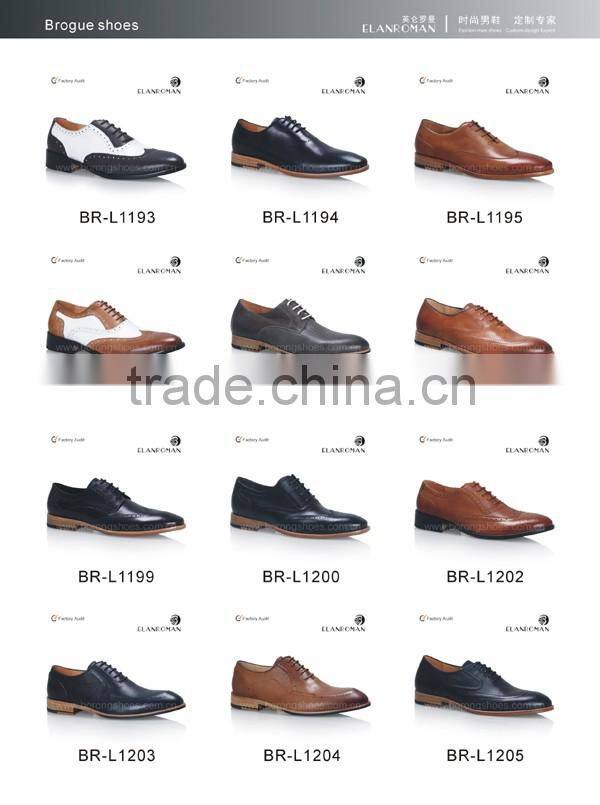 2016 men dress leather sole shoes brogues shoes china shoe manufacturer