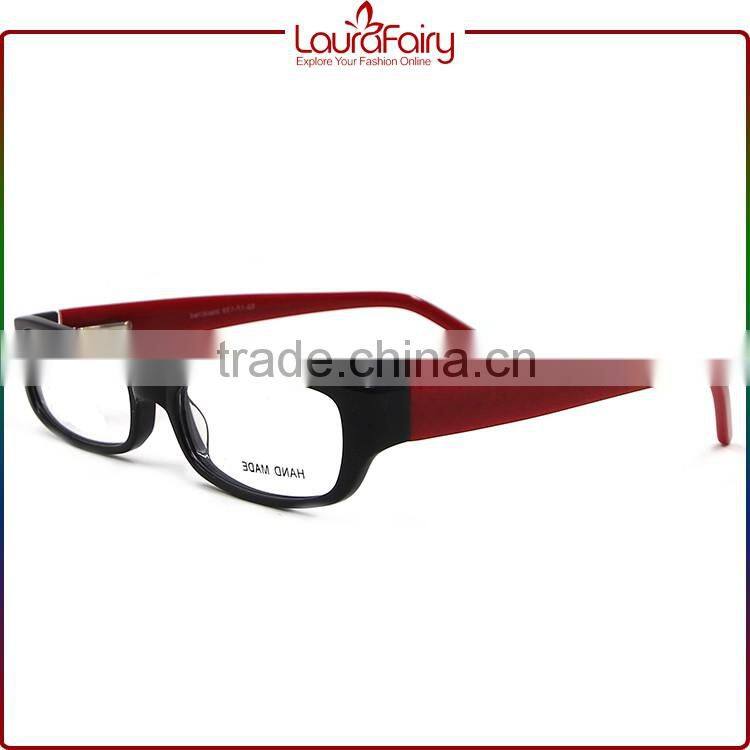 Laura Fairy Most Popular Hand Made Elegant Lady Red Black Acetate Optical Frames