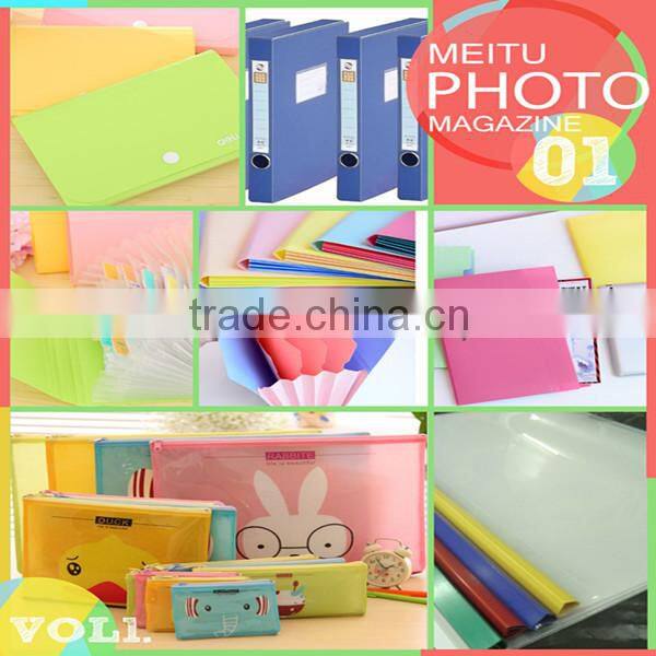 PP stationery file bag/envelop document plastic file folder