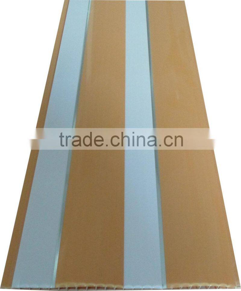 Arc style plastic ceiling panel, Size 9mm thickness, 20cm width S306