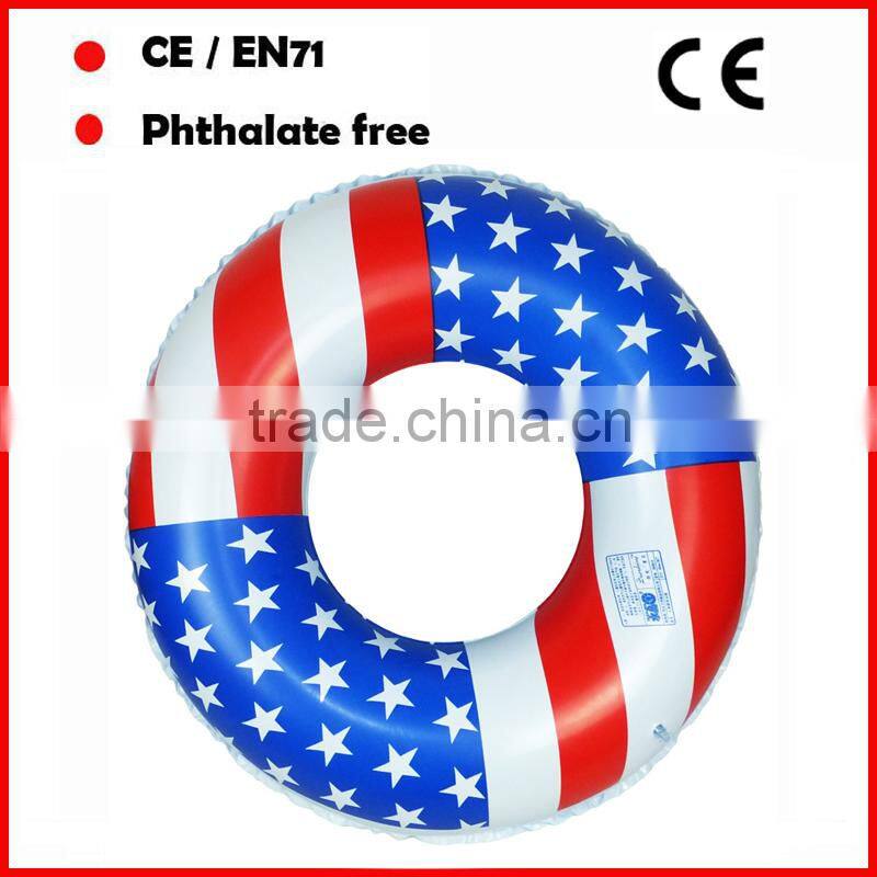 funny PVC inflatable pool floating baby seat for promotion with handles