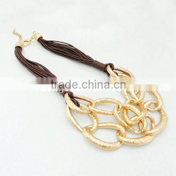 stainless steel link chain necklace statement choker necklace