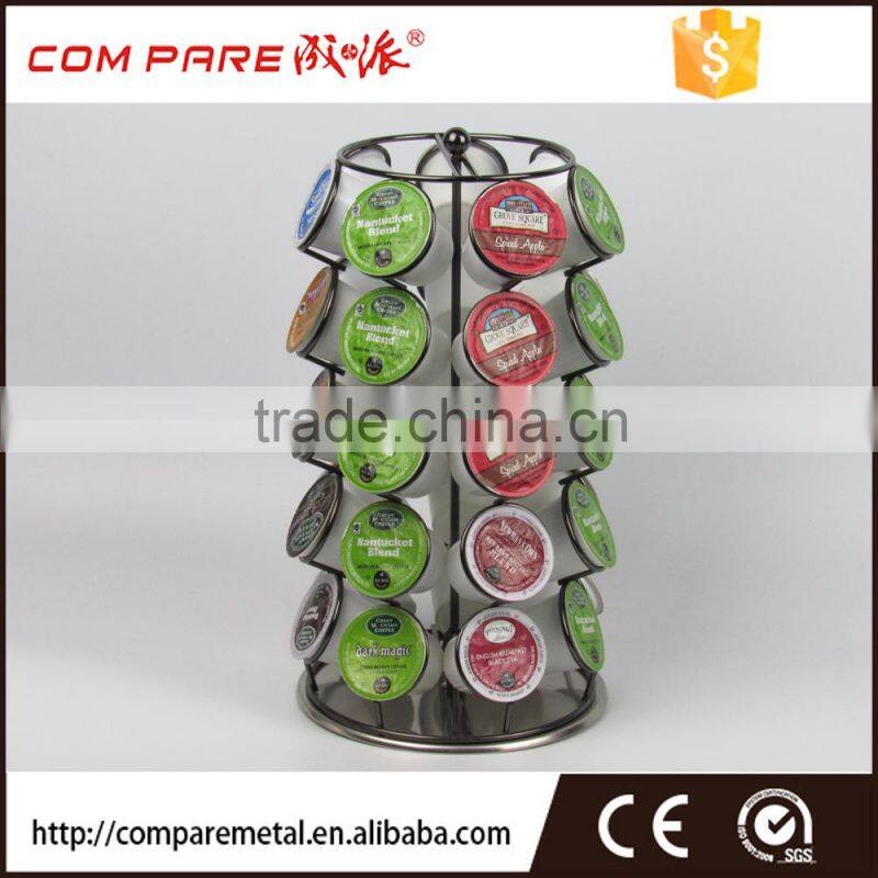 Powder coated Keuring K-cup coffee pod storage