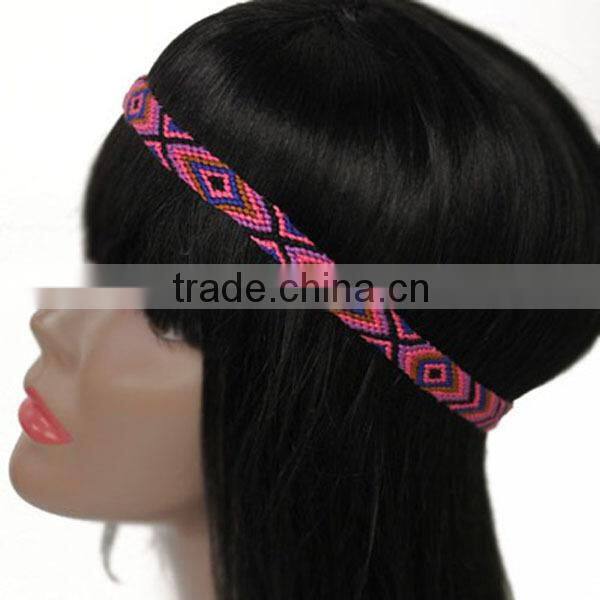 THREAD BRAIDED CHEVRON STRETCH HEADBAND FASHION HAIR JEWELRY