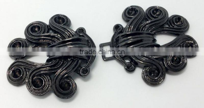 Metal shoe buckle parts metal side release buckle buckle for belt