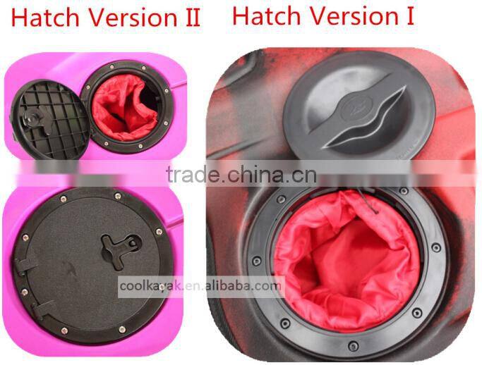 Round kayak storage hatch