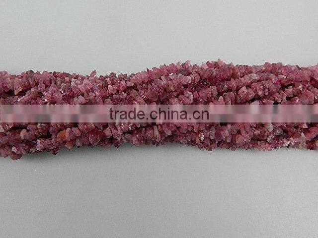 Natural gemstone rough red tourmaline