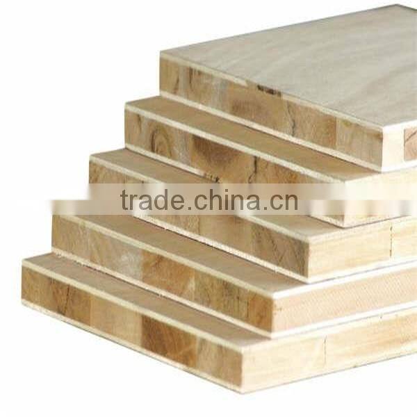 Poplar Core Plain Melamine Laminated Blockboard For Furniture